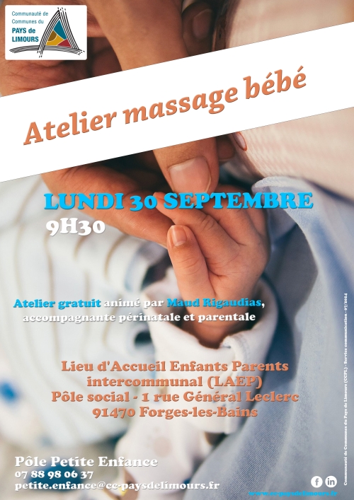 Massage bébé - atelier sept 2024